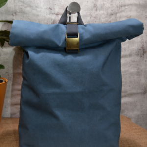 Mochila Roll Top Azul Jeans